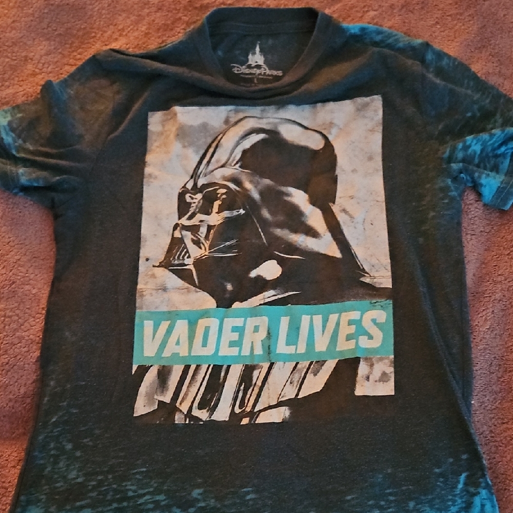 Disney Black Darth Vader Short Sleeve Tee